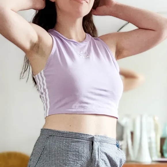 adidas | Tops | Lavender Adidas Crop 